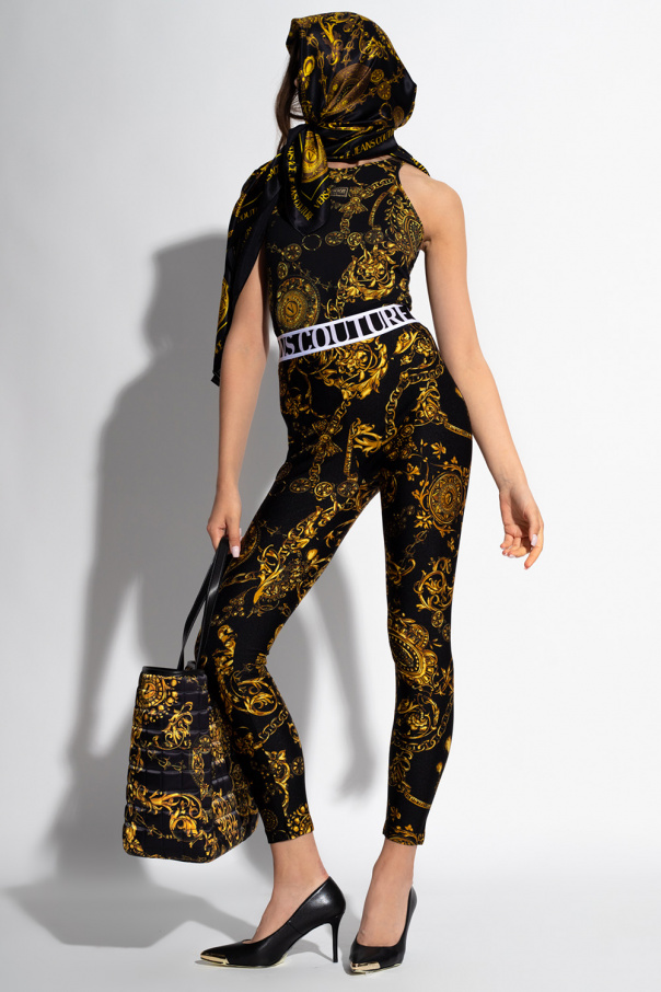 Leggings with logo Versace Jeans Couture